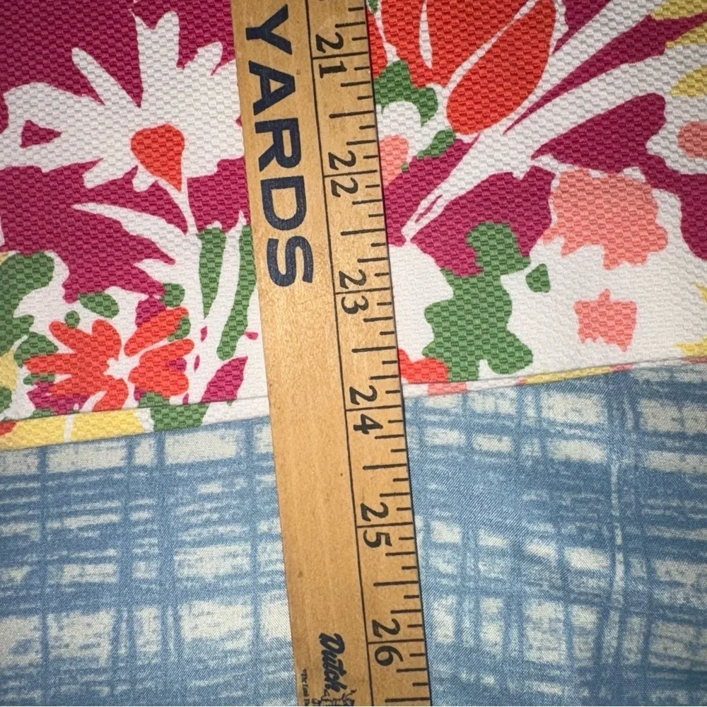 Talbots Pink, Red, Green and Yellow Knee-Length Pencil Skirt